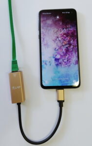 LAN-Adapter für Smartphone oder Tablet